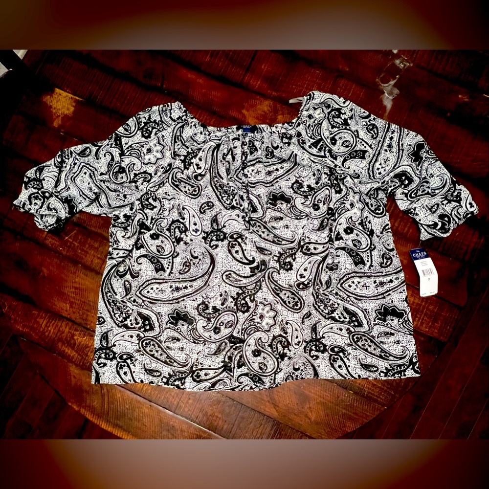 0023 - Chaps 3/4 Sleeve Blouse